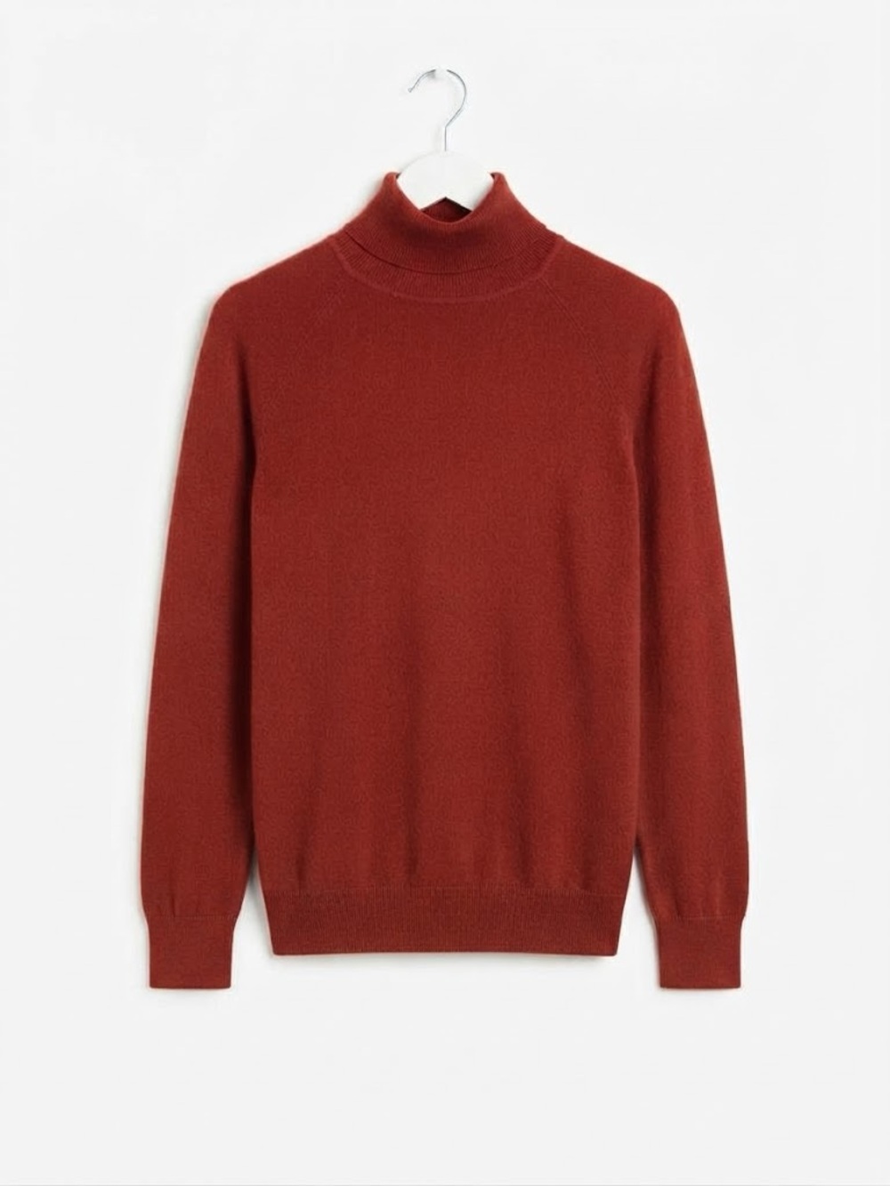 Vintage 1960s Dalkeith Virgin Wool Sweater Half Zip Back Small Burnt Orange